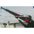 Telescopic boom marine deck crane